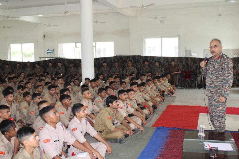 एनसीसी प्रतिभागियों का शानदार प्रदर्शन