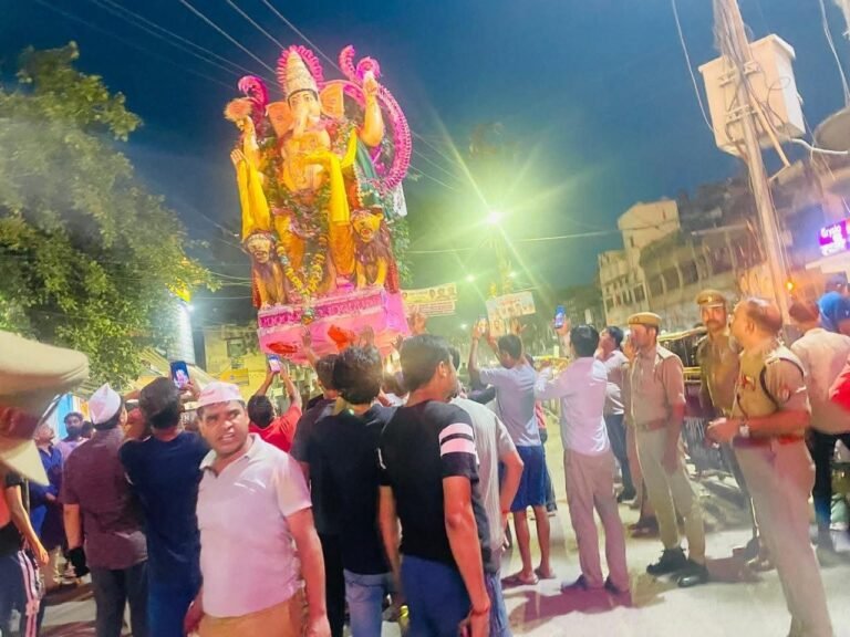 गणेश मूर्ति विसर्जन कार्यक्रम शांतिपूर्ण एवं सकुशल सम्पन्न