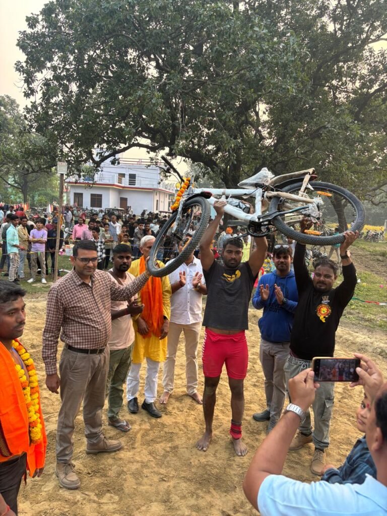 तिवारीपुर में 55वीं दंगल प्रतियोगिता संपन्न