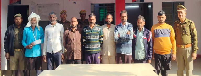 थाना मांट पुलिस ने बलवा करने वाले 08 अभियुक्तों को गिरफ्तार किया