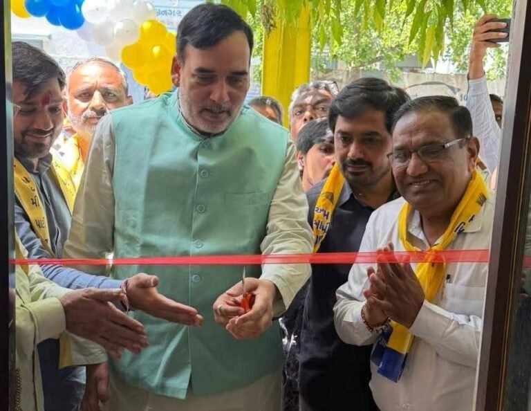 AAP ગુજરાત પ્રભારી ગોપાલ રાય દ્વારા રાજકોટમાં મધ્યસ્થ કાર્યાલયનું ભવ્ય ઉદ્ઘાટન, ચૂંટણી પૂર્વે રાજકીય ગરમાવો તેજ